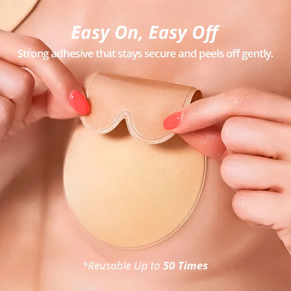 Adhesive Silicone Bra – Strapless Invisible Lift Bra for Backless & Strapless Outfits
