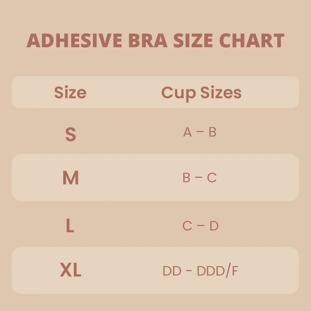 Adhesive Silicone Bra – Strapless Invisible Lift Bra for Backless & Strapless Outfits