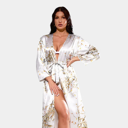 Silk Serenity Set — 4-Piece Silky Luxury Lingerie & Sleepwear Collection