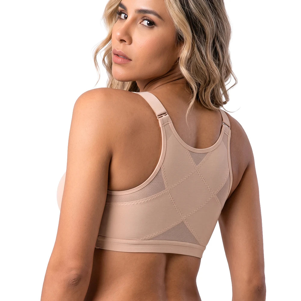 Brassière de Sport Zip Avant – Maintien Élevé, Fermeture Zippée Frontale