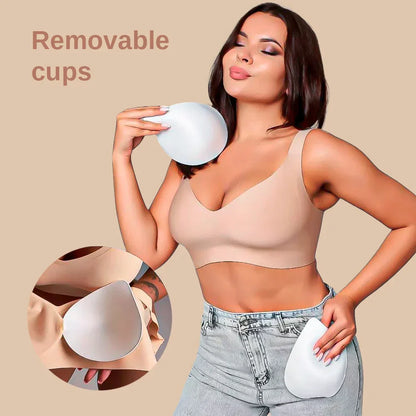 Seamless Support Bra – Wire-Free Body-Shaping Bra for All-Day Comfort