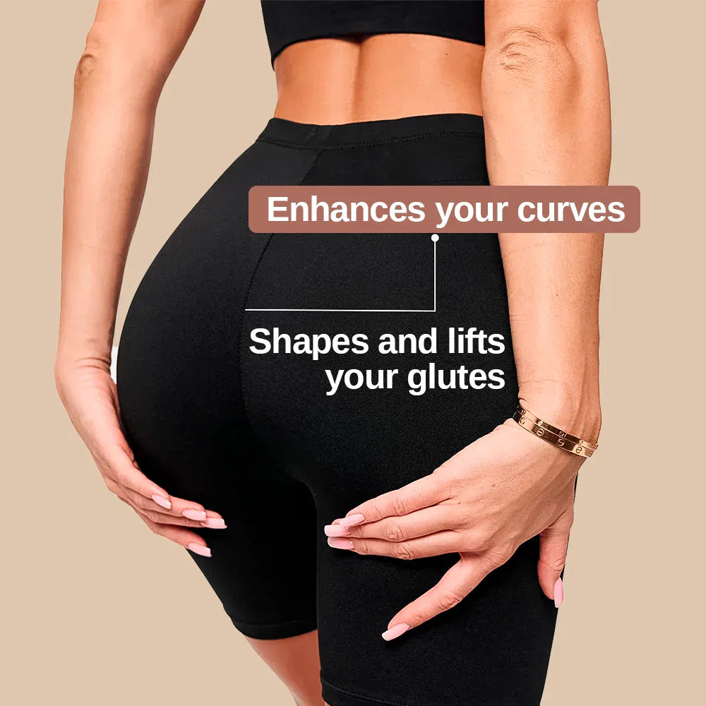 High-Waist Shaping Shorts – Seamless Tummy Control Shorts